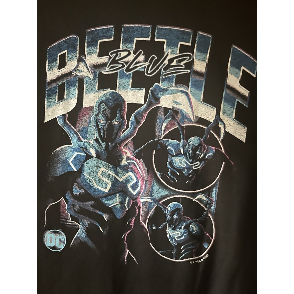 Men's DC Comics Blue Beetle (Black)‎ Short Sleeve Graphic T-Shirt - Size 2XL